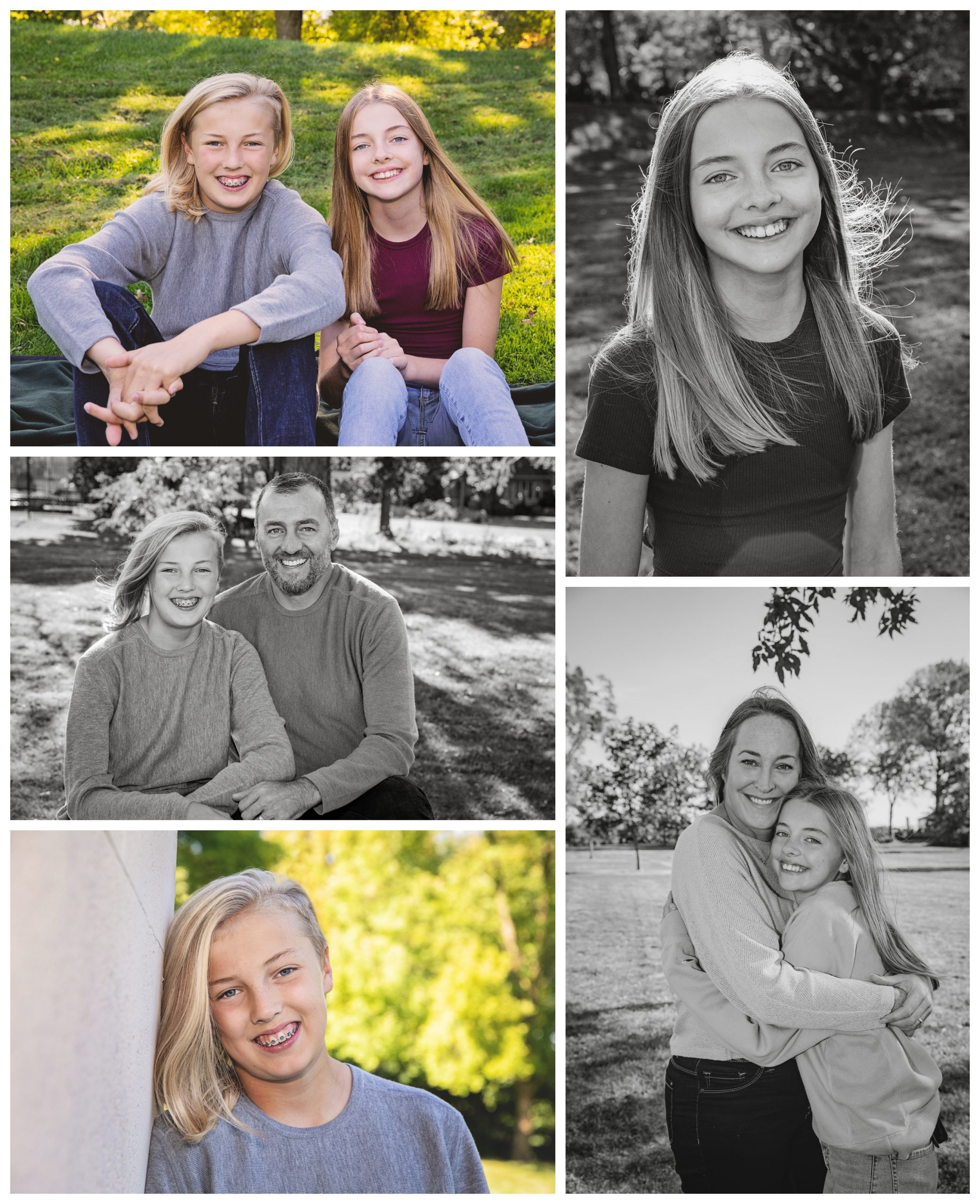 oakville family photo collage