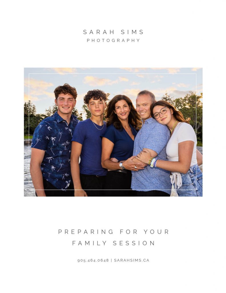 Preparing for Family Photo Session